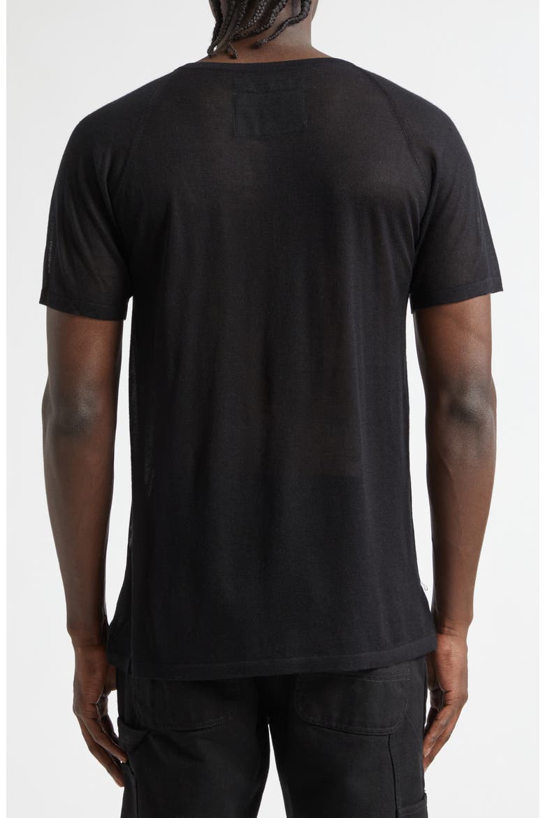 Raglan Sleeve T-Shirt, Alternate, color, BLACK