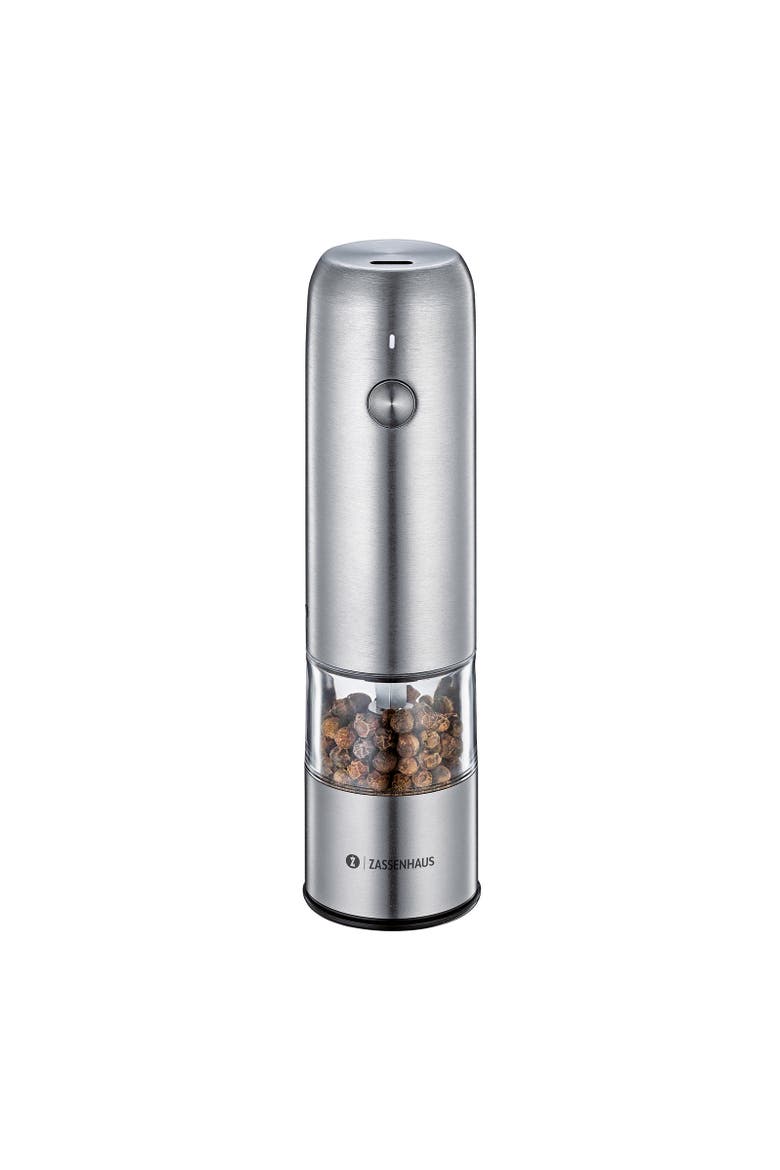 Koln Rechargeable Salt or Pepper Mill, 5.5" H x 1.5", Chrome, Main, color, Chrome