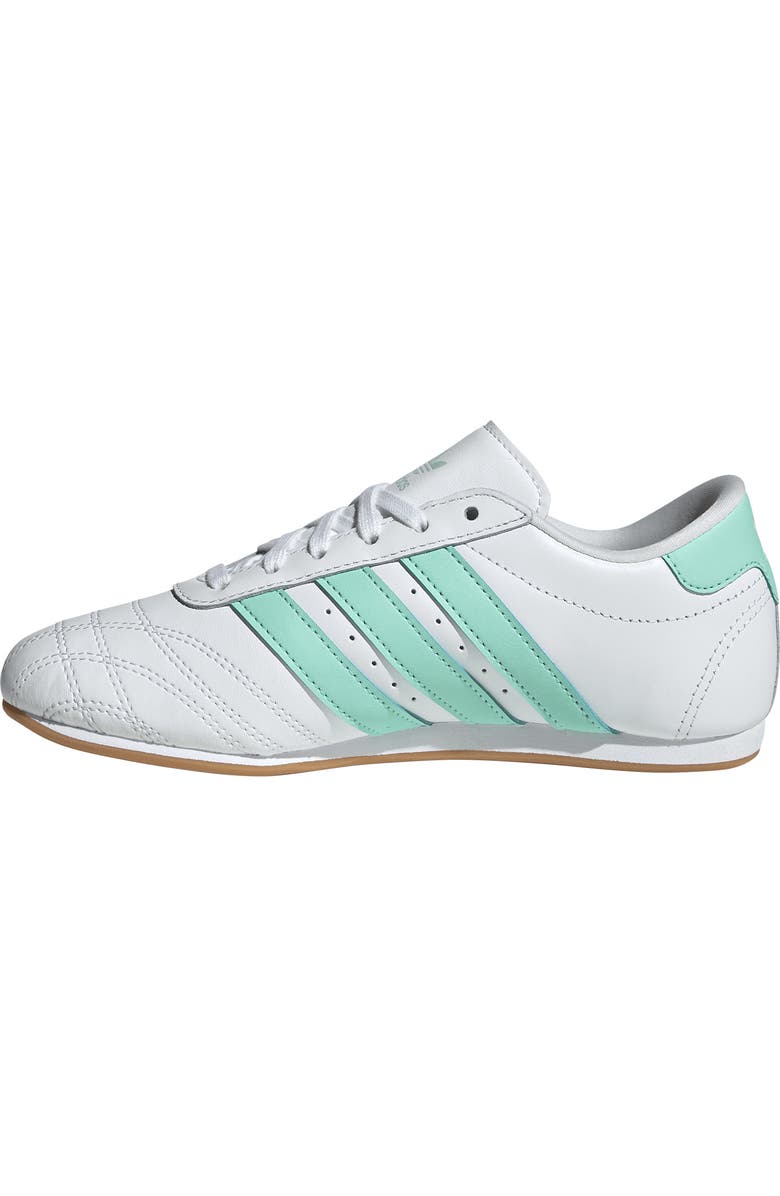 adidas Kids' Taekwondo Sneaker, Alternate, color, White/ Clear Mint/ Gum