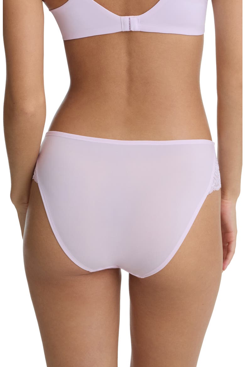 Captivate Lace Trim Bikini, Alternate, color, LILAC PINK