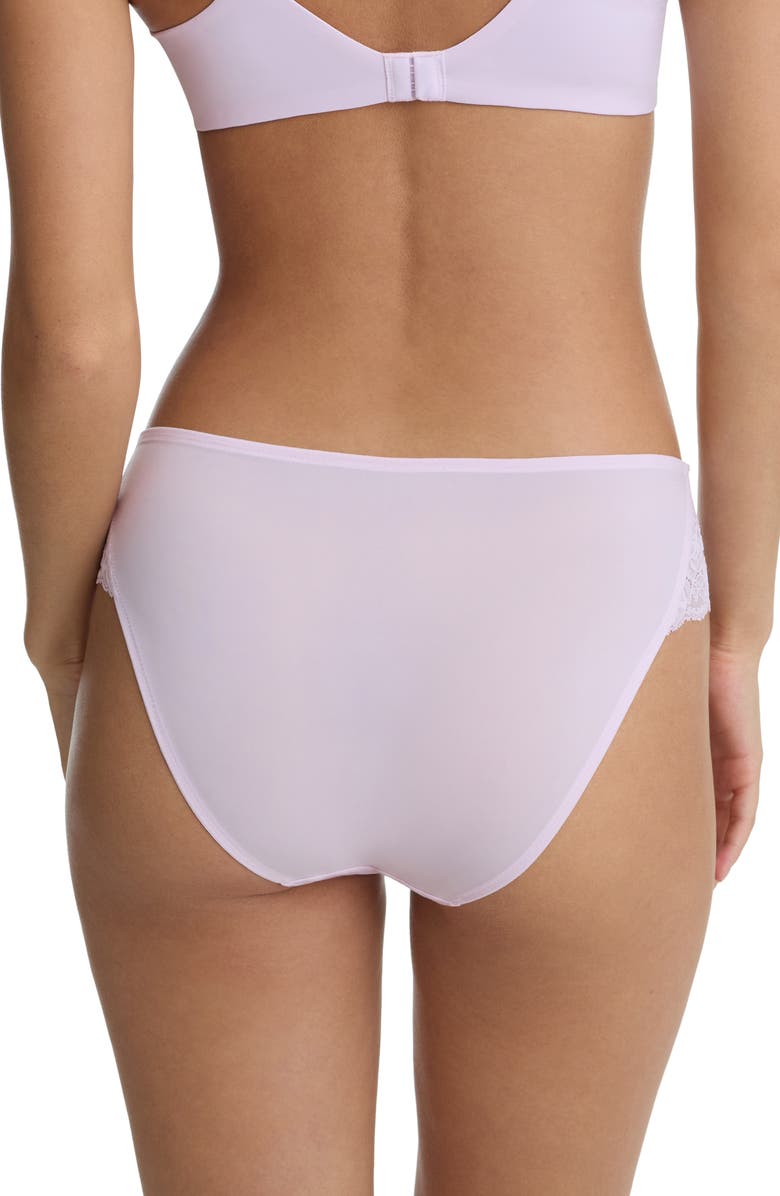 Skarlett Blue Captivate Lace Trim Bikini, Alternate, color, Lilac Pink