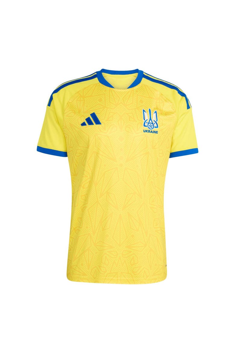 Men's adidas  Yellow Ukraine National Team FIFA x World Cup 2026 Home Replica Jersey, Alternate, color, Yellow
