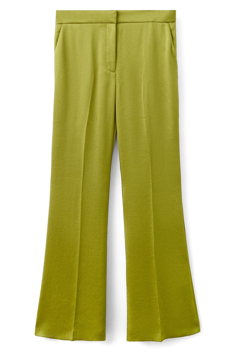 Sunset Hammered Satin Pants, Main, color, YELLOW