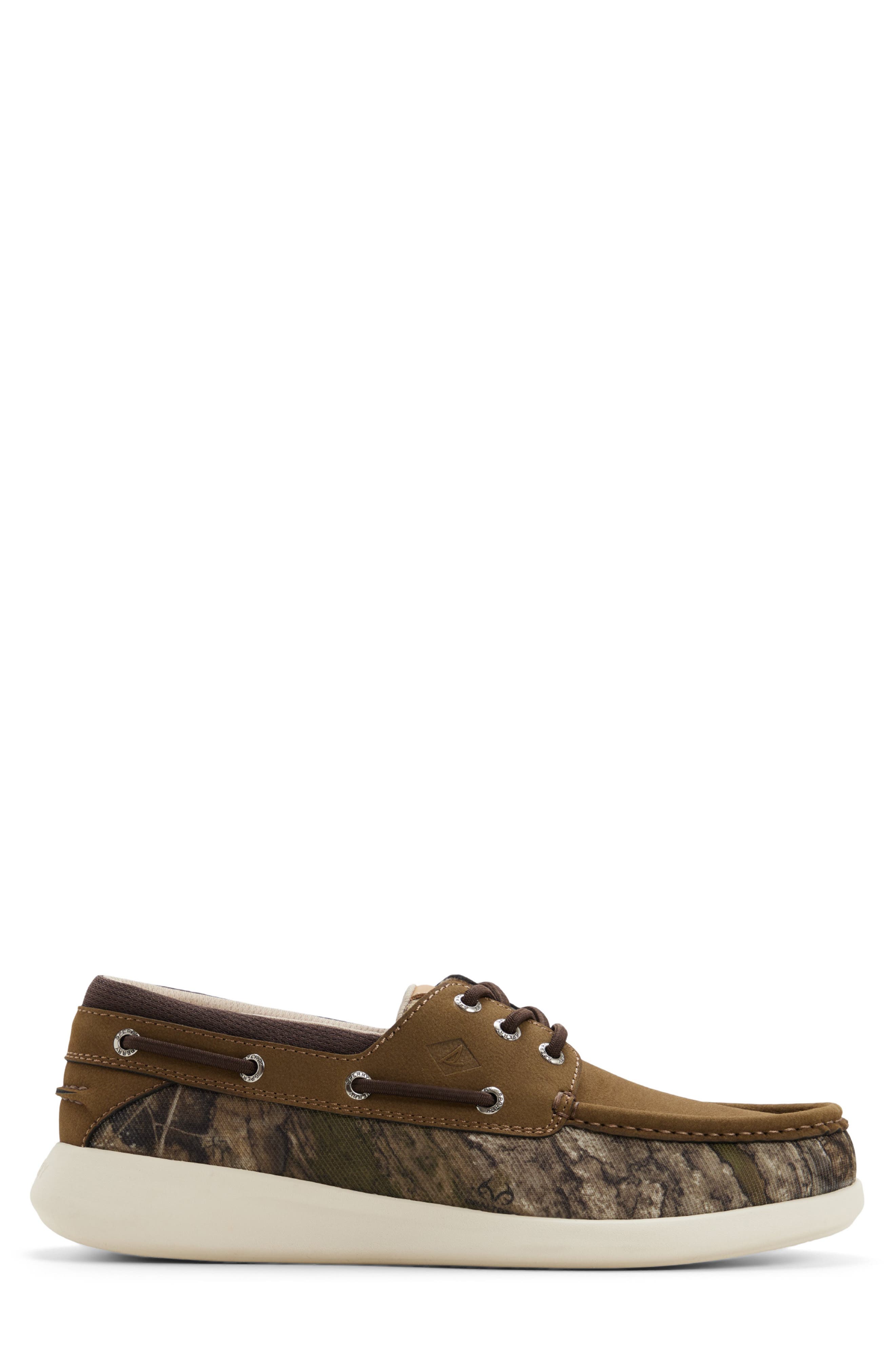 Sperry Harpoon Boat Shoe, Alternate, color, Green W/ Print