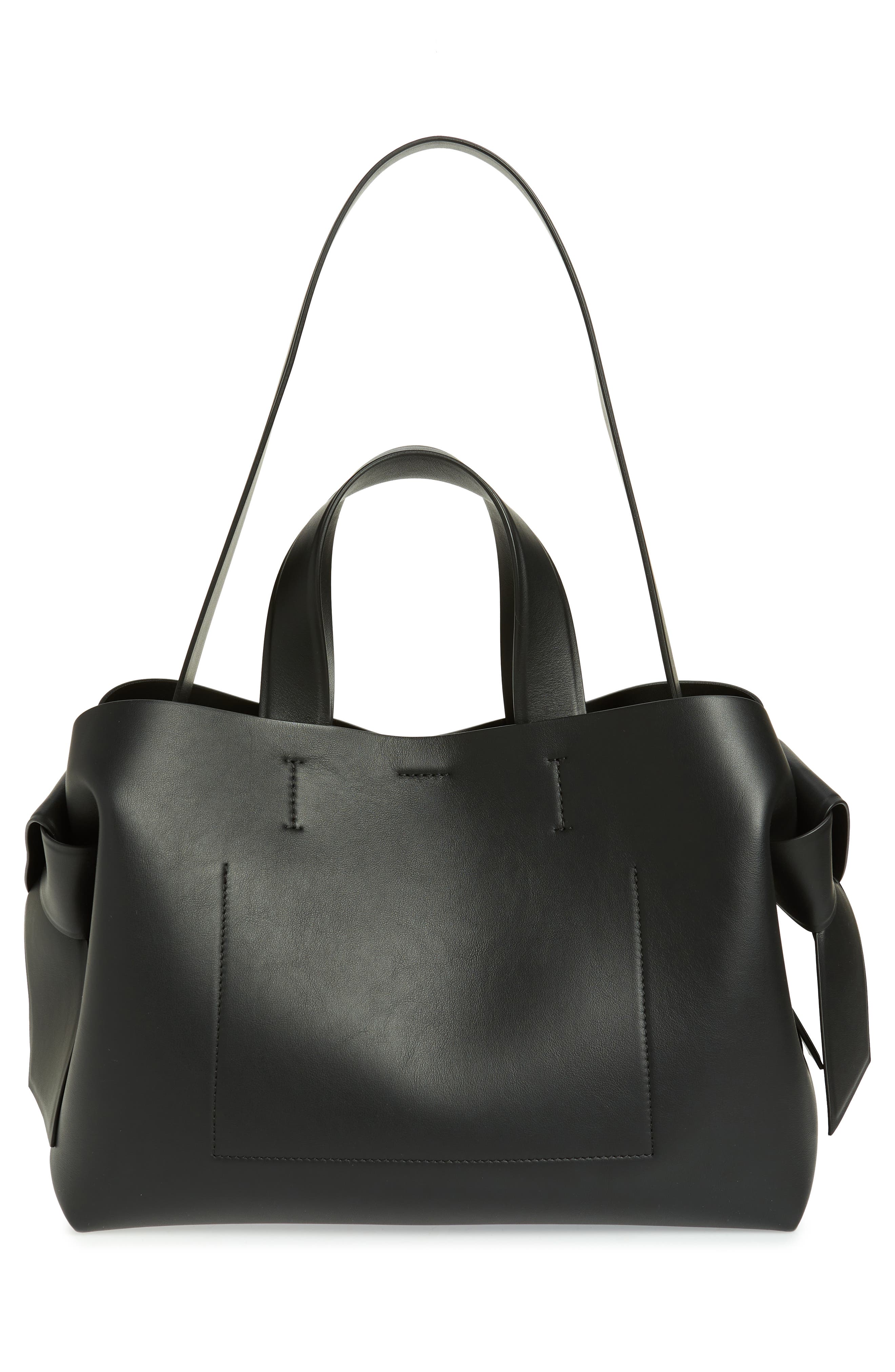Acne Studios Musubi Leather Tote, Alternate, color, 