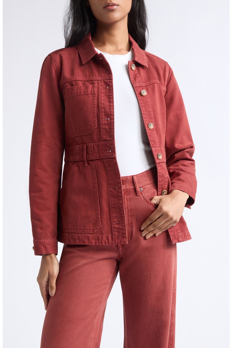Anzu Cotton Jacket, Main, color, RUST