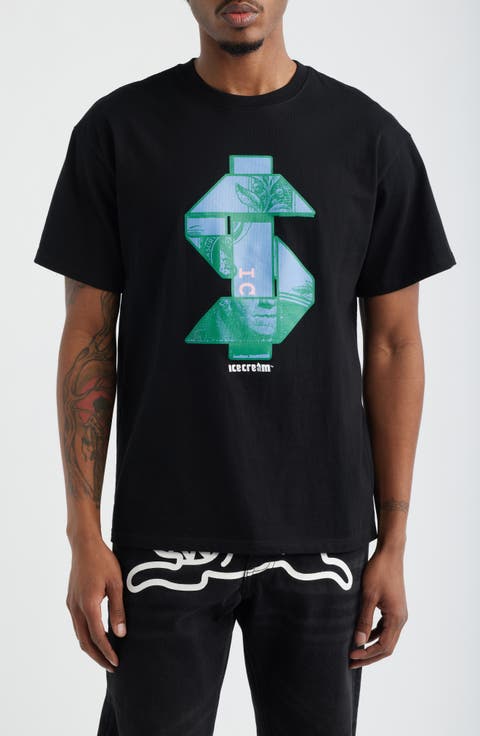 Origami Cotton Graphic T-Shirt