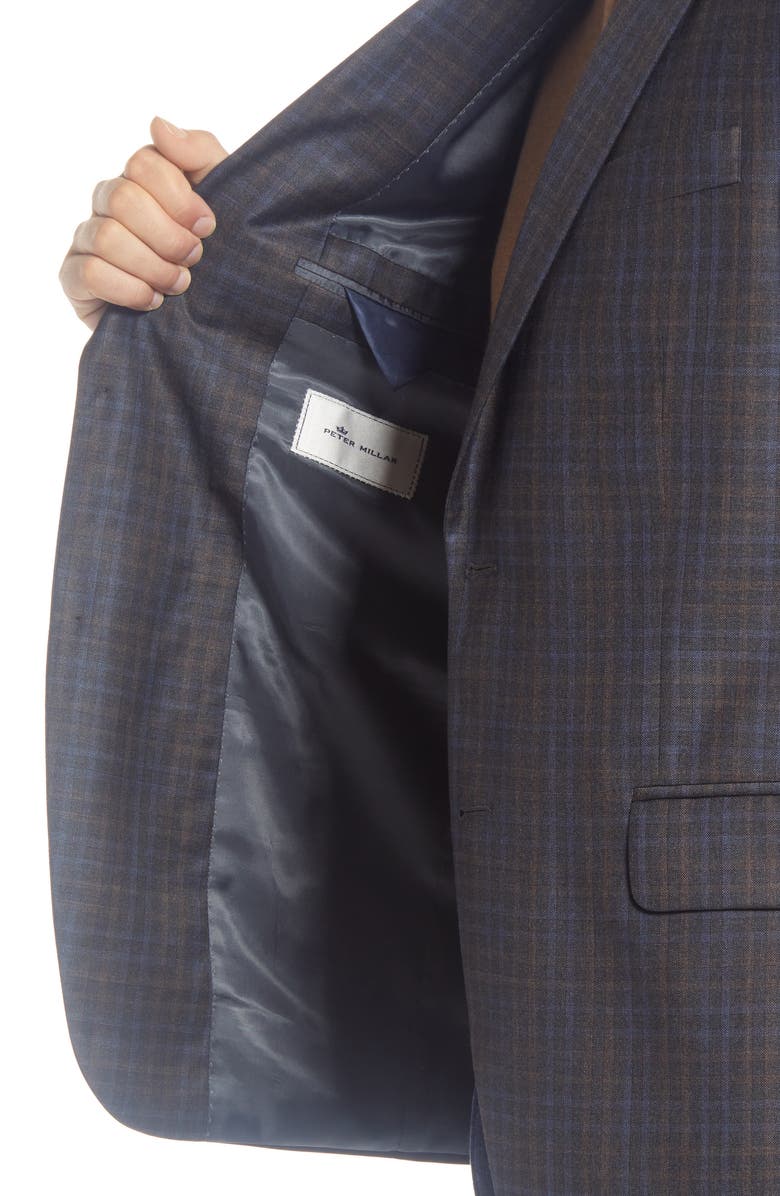Peter Millar Plaid Wool Sport Coat, Alternate, color,