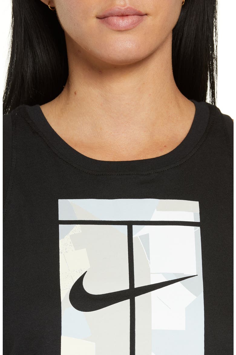 Court Cotton Tank, Alternate, color, BLACK