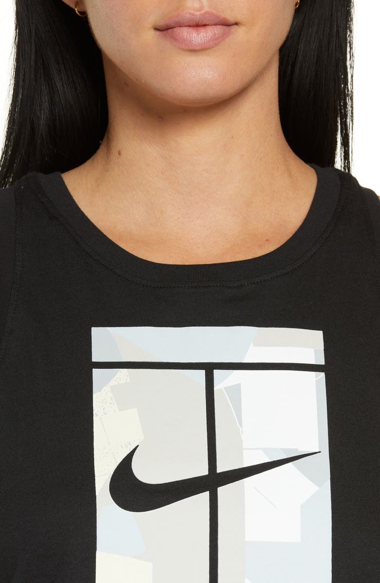 Nike Court Cotton Tank, Alternate, color, Black