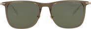 Montblanc 53mm Square Sunglasses