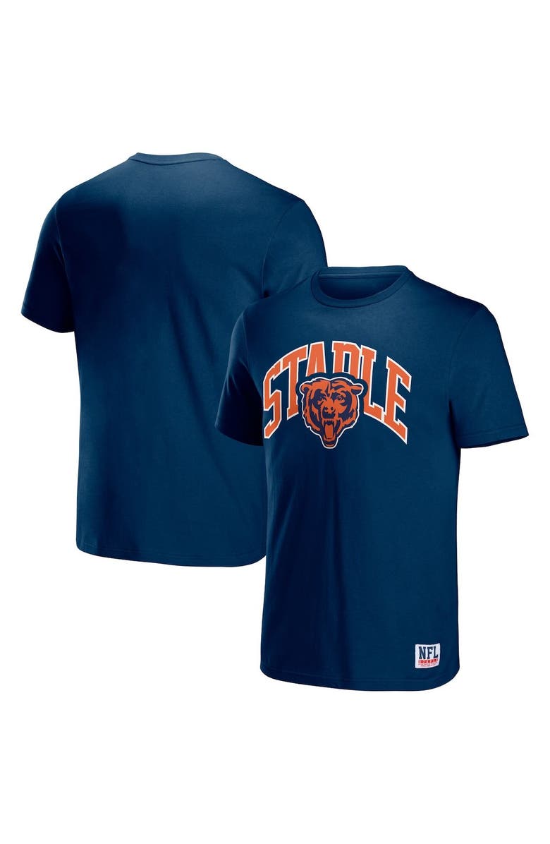 STAPLE Men's NFL x Staple Navy Chicago Bears Logo Lockup T-Shirt, Main, color, Navy