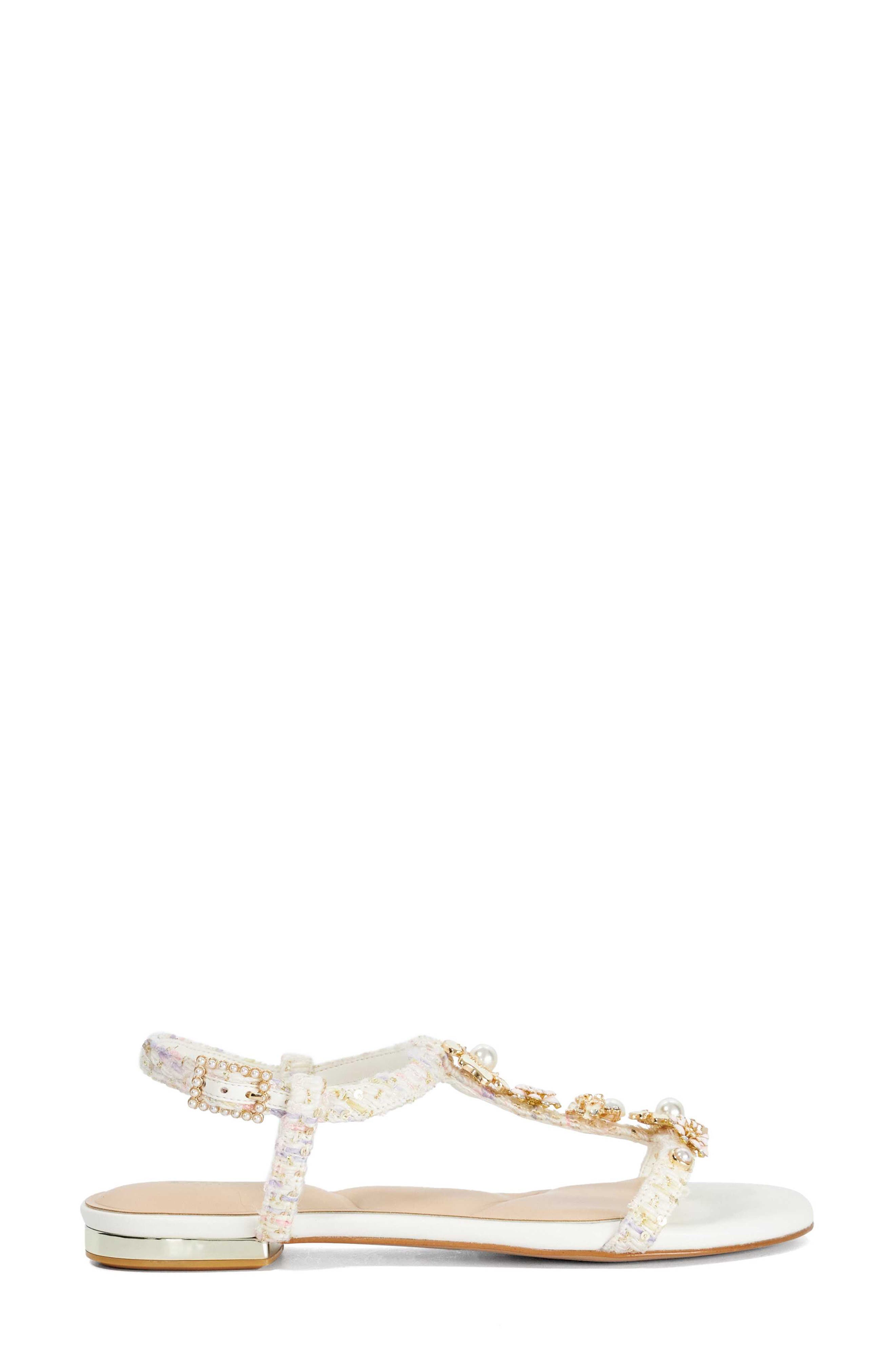 Dune London Nature Ankle Strap Sandal, Alternate, color, 