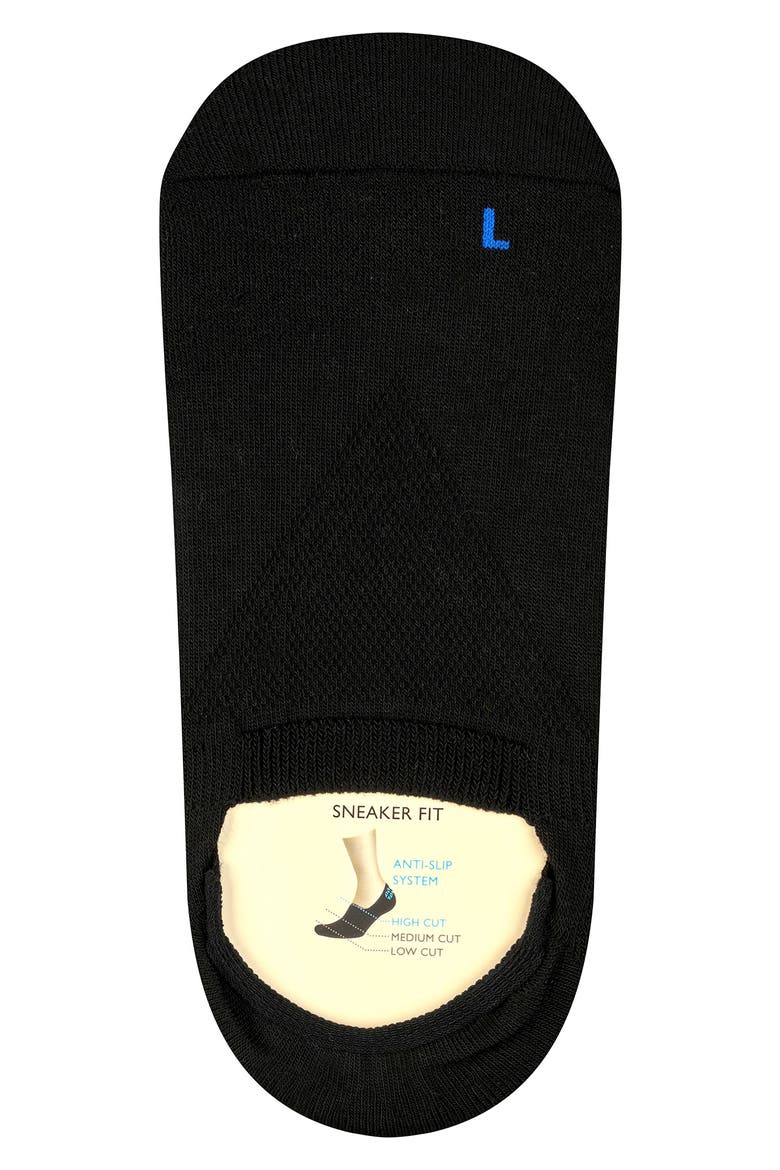 Cool Kick No-Show Socks, Alternate, color, BLACK