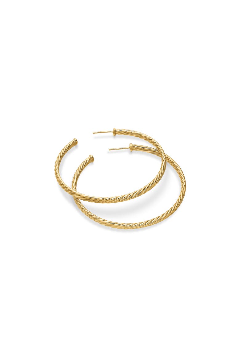 Cable Spiral Hoop Earrings, Alternate, color, GOLD
