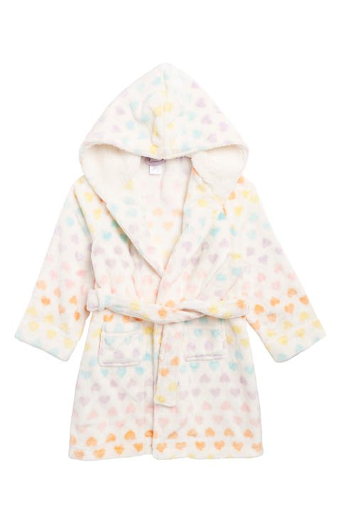 Kids' Print Fleece Hooded Robe (Toddler, Little Kid & Big Kid)