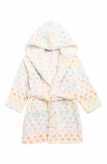 Nordstrom Kids' Print Fleece Hooded Robe