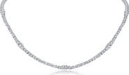 CZ by Kenneth Jay Lane Graduated Cubic Zirconia Tennis Necklace