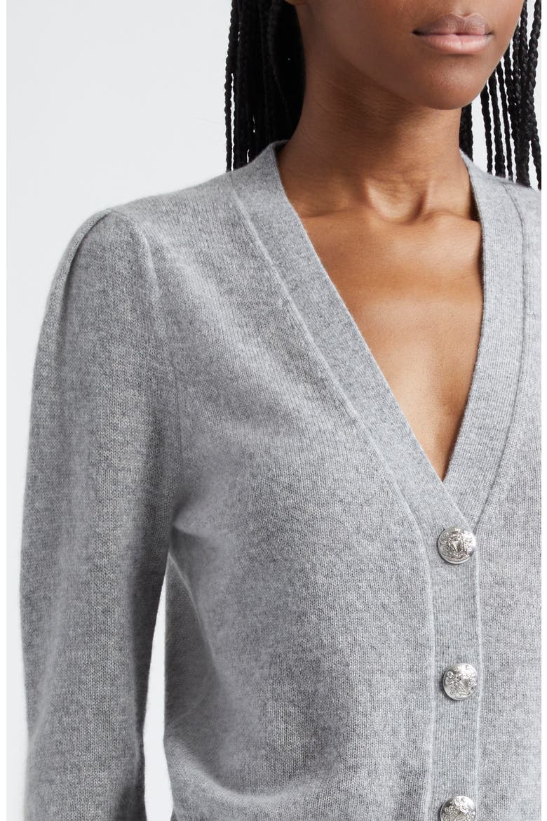 Solene Cashmere Cardigan, Alternate, color, HEATHER GREY