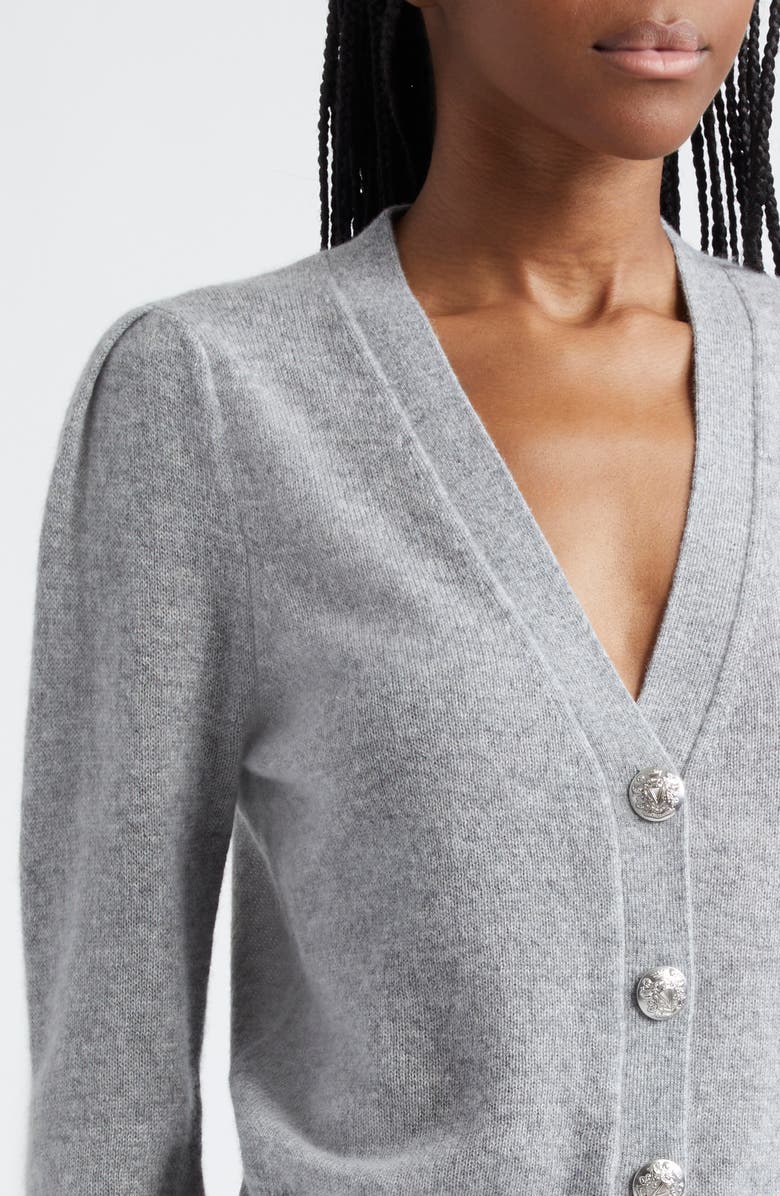 Veronica Beard Solene Cashmere Cardigan, Alternate, color, Heather Grey
