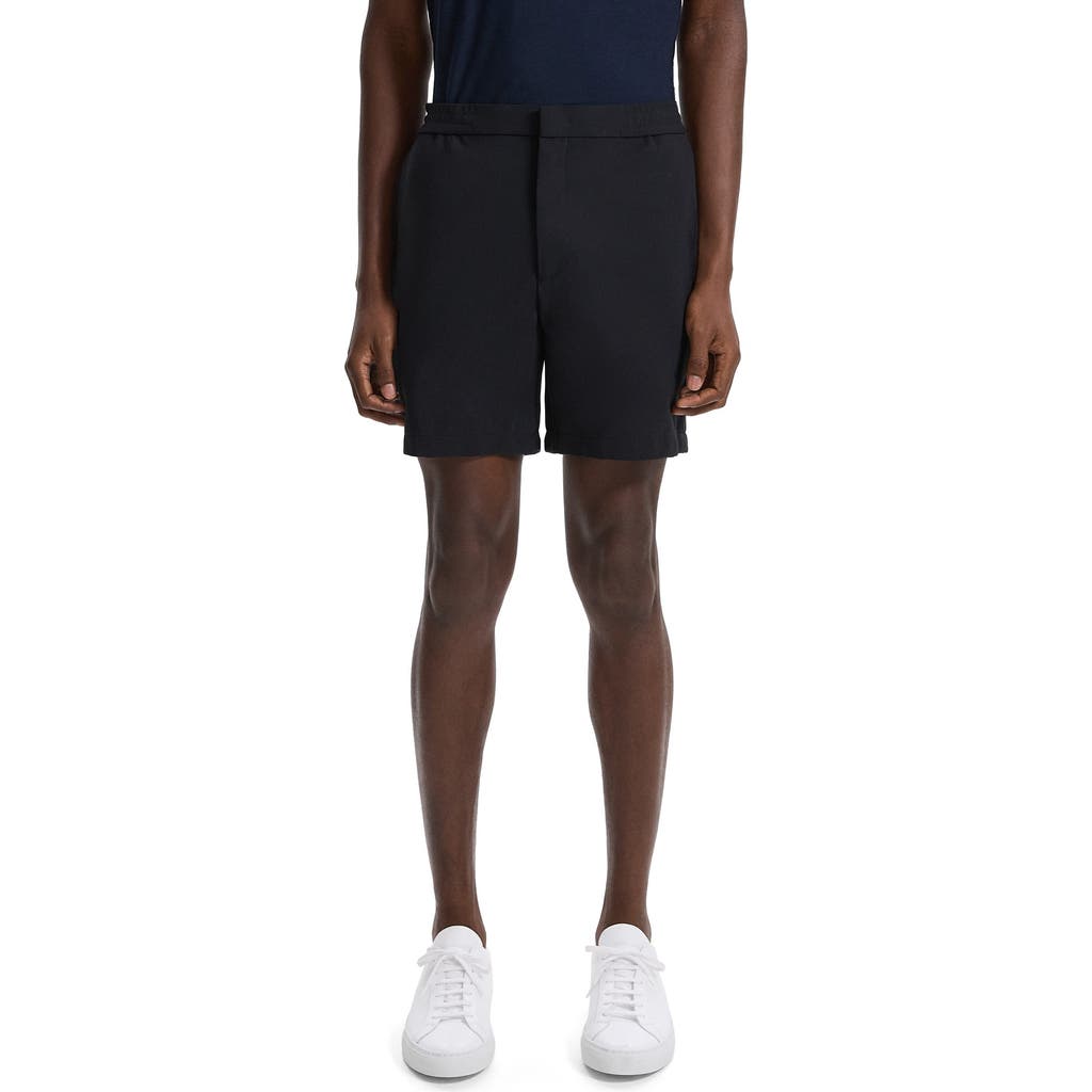 Theory Men's Curtis Flat Front Shorts In Black