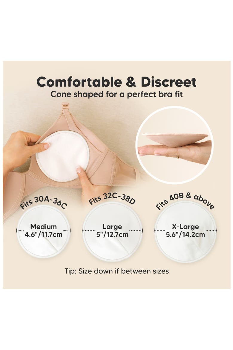 14-Pack Comfy Nursing Pads, Alternate, color, Soft White