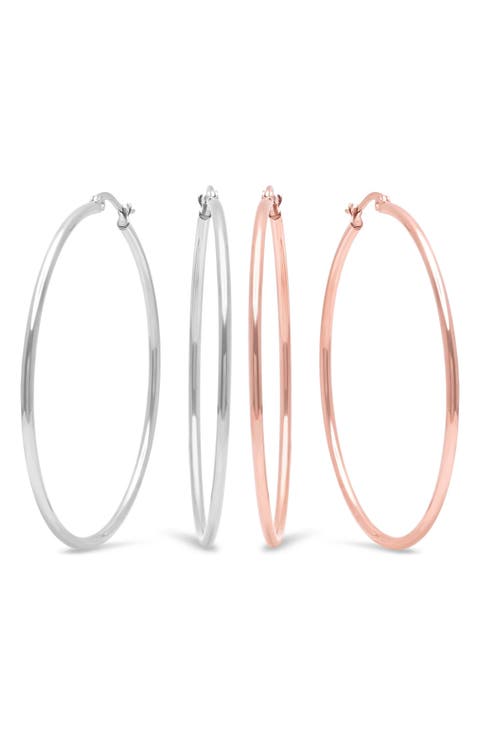 Set of 2 Hoop Earrings