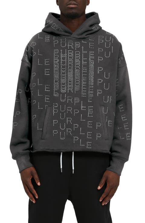 Rhinestone Fleece Hoodie