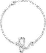 SPHERA MILANO Snake Charm CZ Bracelet