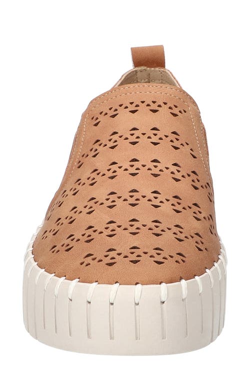 Easy Street Women's Peppy Slip-on Platform Sneakers In Tan