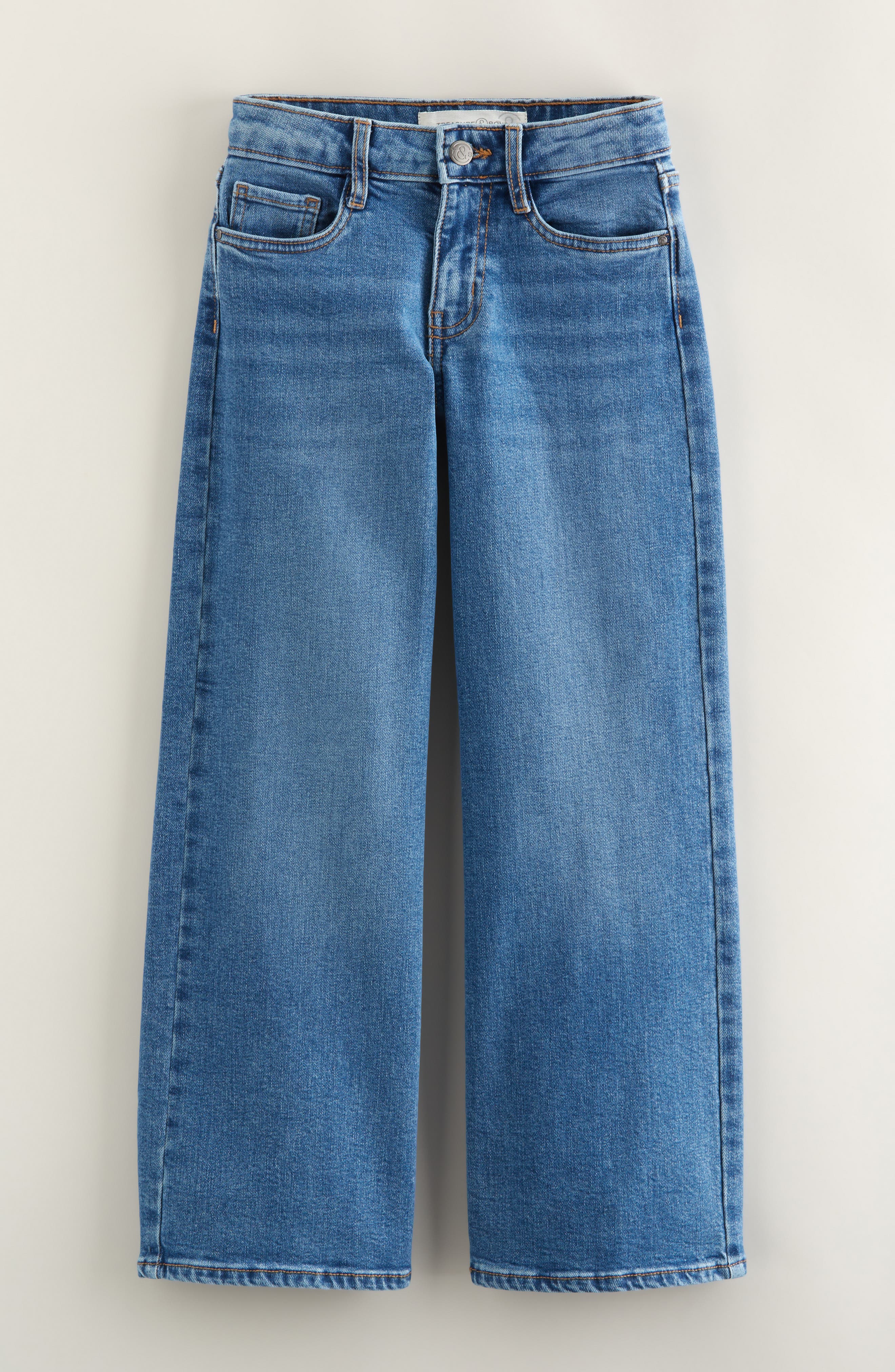 Kids' Stretch Denim Wide Leg Jeans