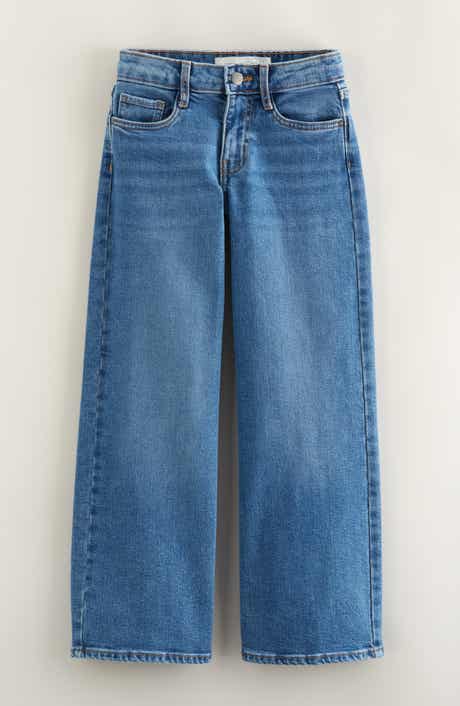 Kids' Stretch Denim Wide Leg Jeans