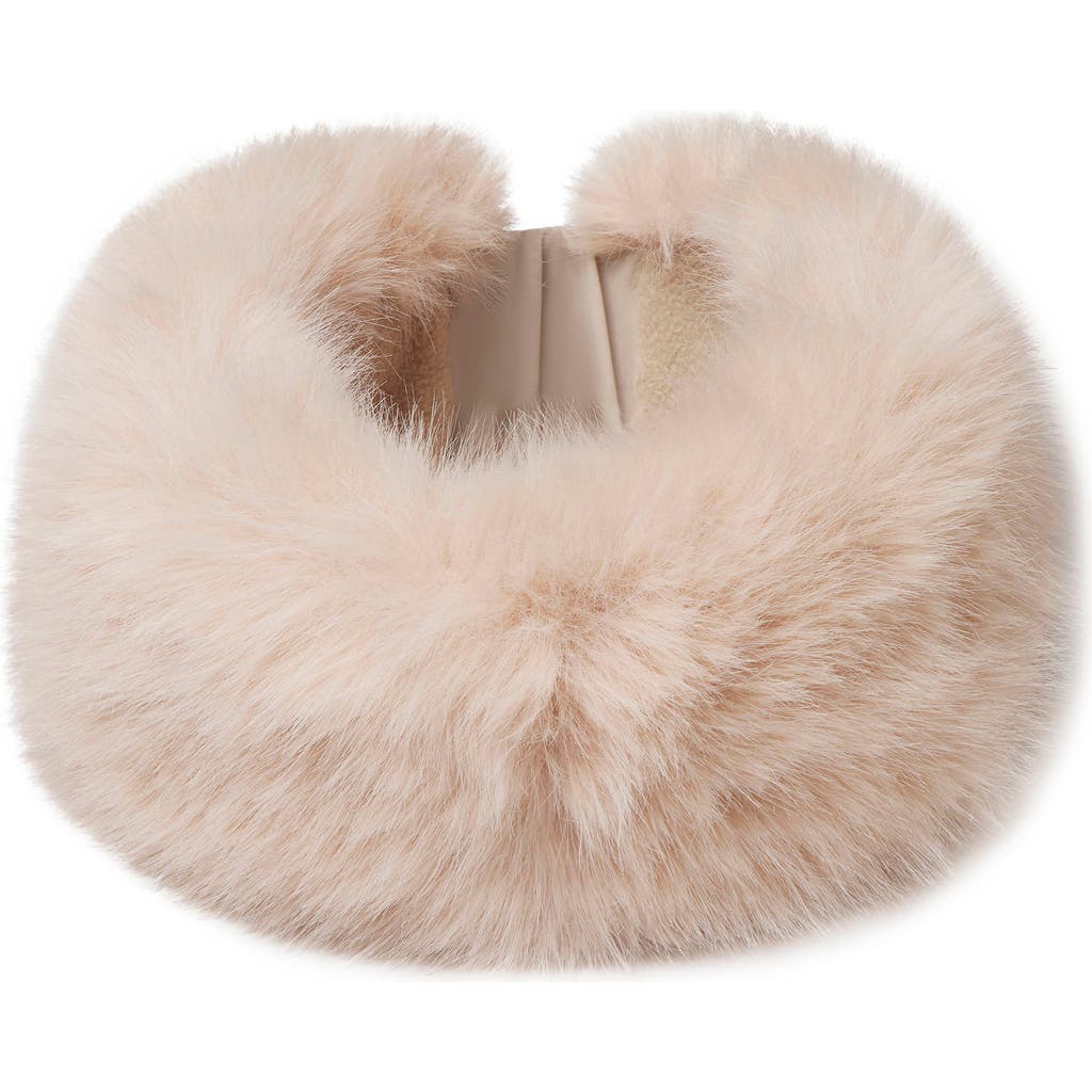 Naked Wardrobe Faux Fur Headband In Neutral