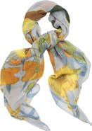 SAACHI Springtime Pleated Floral Scarf