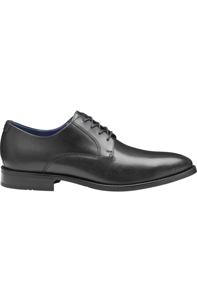 Johnston & Murphy Landry Plain Toe Derby, Alternate, color, Black Full Grain
