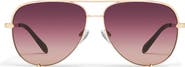 QUAY High Key 64mm Extra Large Aviator Sunglasses