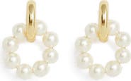 Petit Moments Tyson Imitation Pearl Hoop Earrings