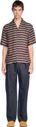 SANDRO Striped boat neck shirt