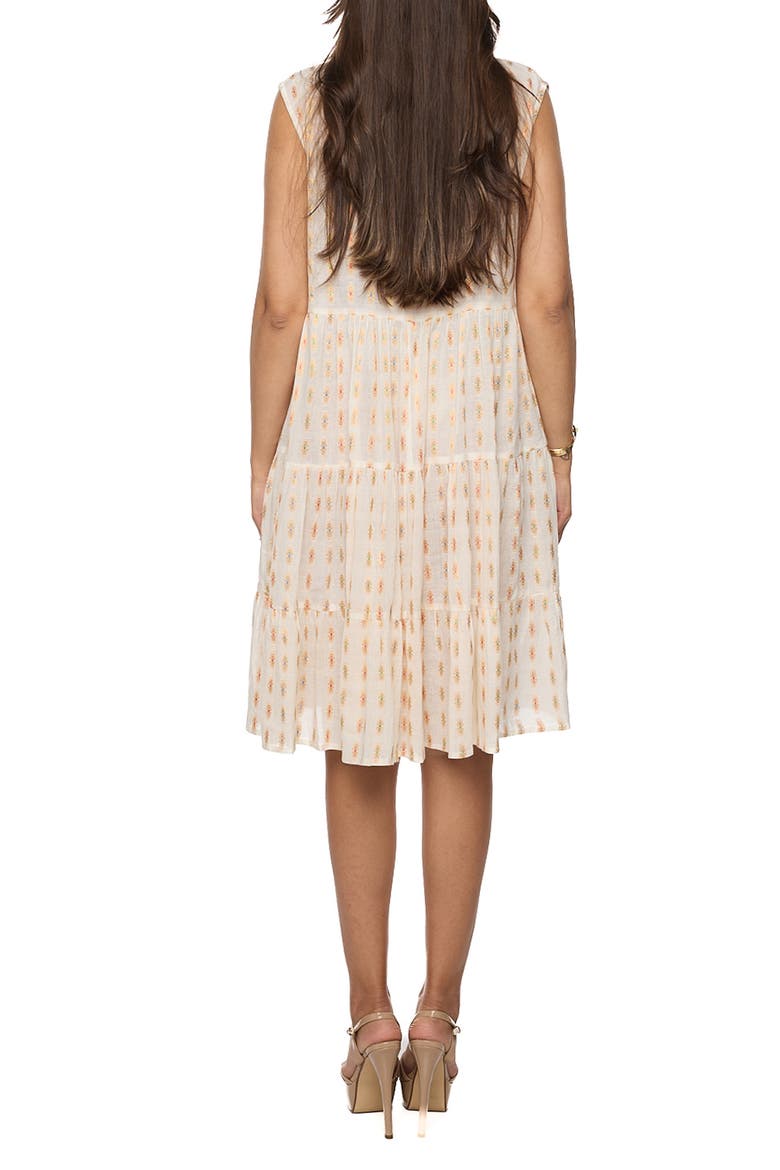 Tiered Sleeveless Shirtdress, Alternate, color, IVORY
