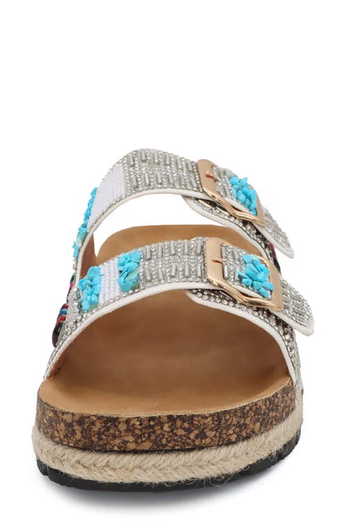 Yoki Calista Slide Sandal In White