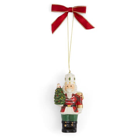 Christmas Tree Tartan Nutcracker Ornament 4"