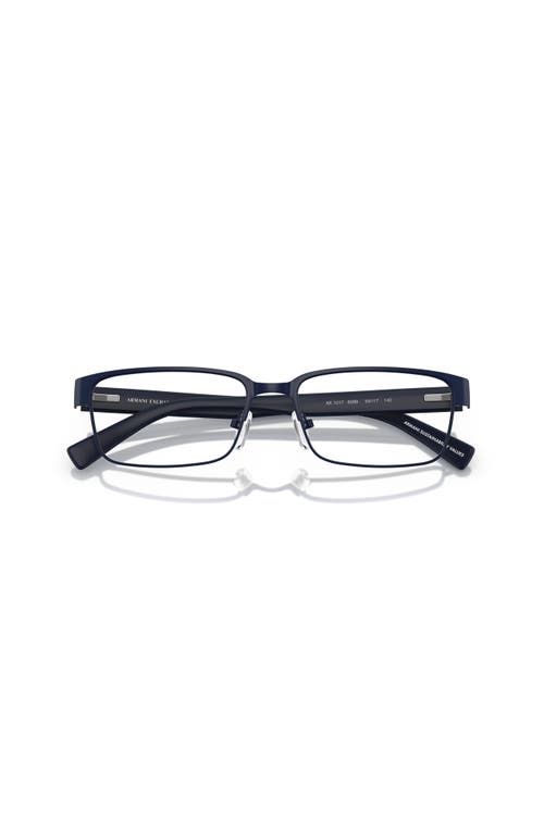 Armani Exchange 54mm Rectangle Optical Glasses In Blue