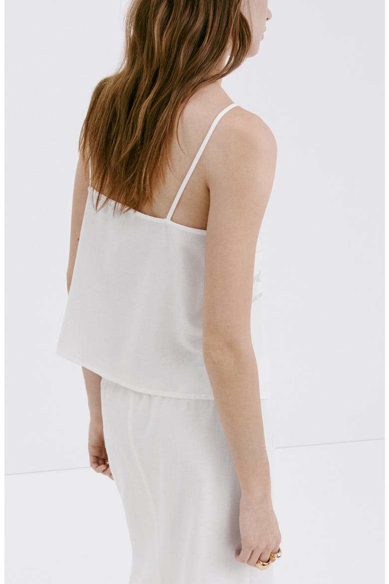Floral Embroidered Tank Top, Alternate, color, WHITE