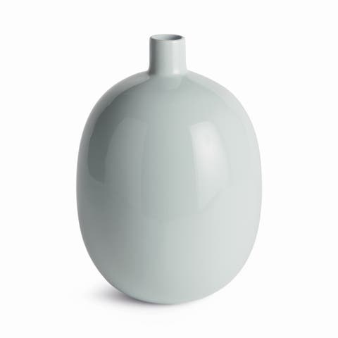 Barclay Butera Sandbar Vase Large - Light Blue Stoneware