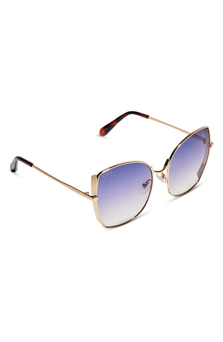 DIFF Lonna 57mm Butterfly Sunglasses, Alternate, color,
