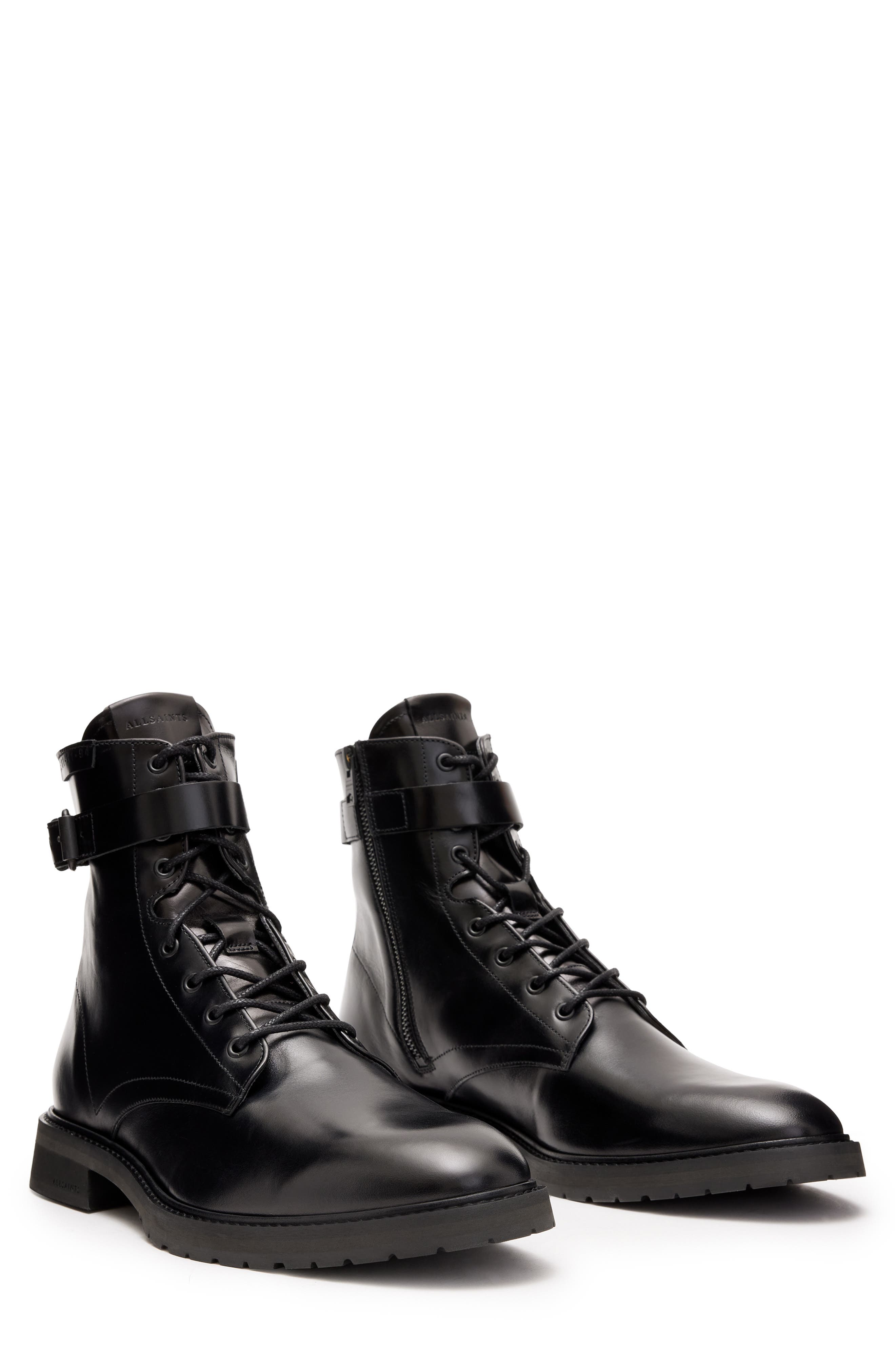 AllSaints Porter Buckle Boot, Main, color, 