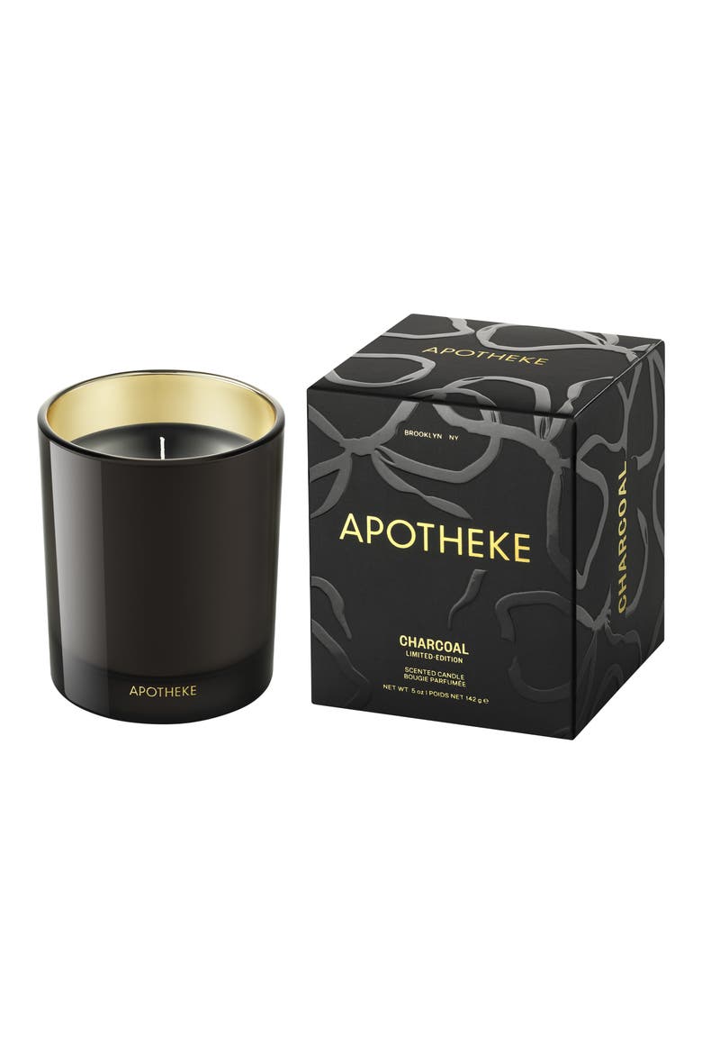 Charcoal Petite Scented Candle (Limited Edition), Main, color, BLACK