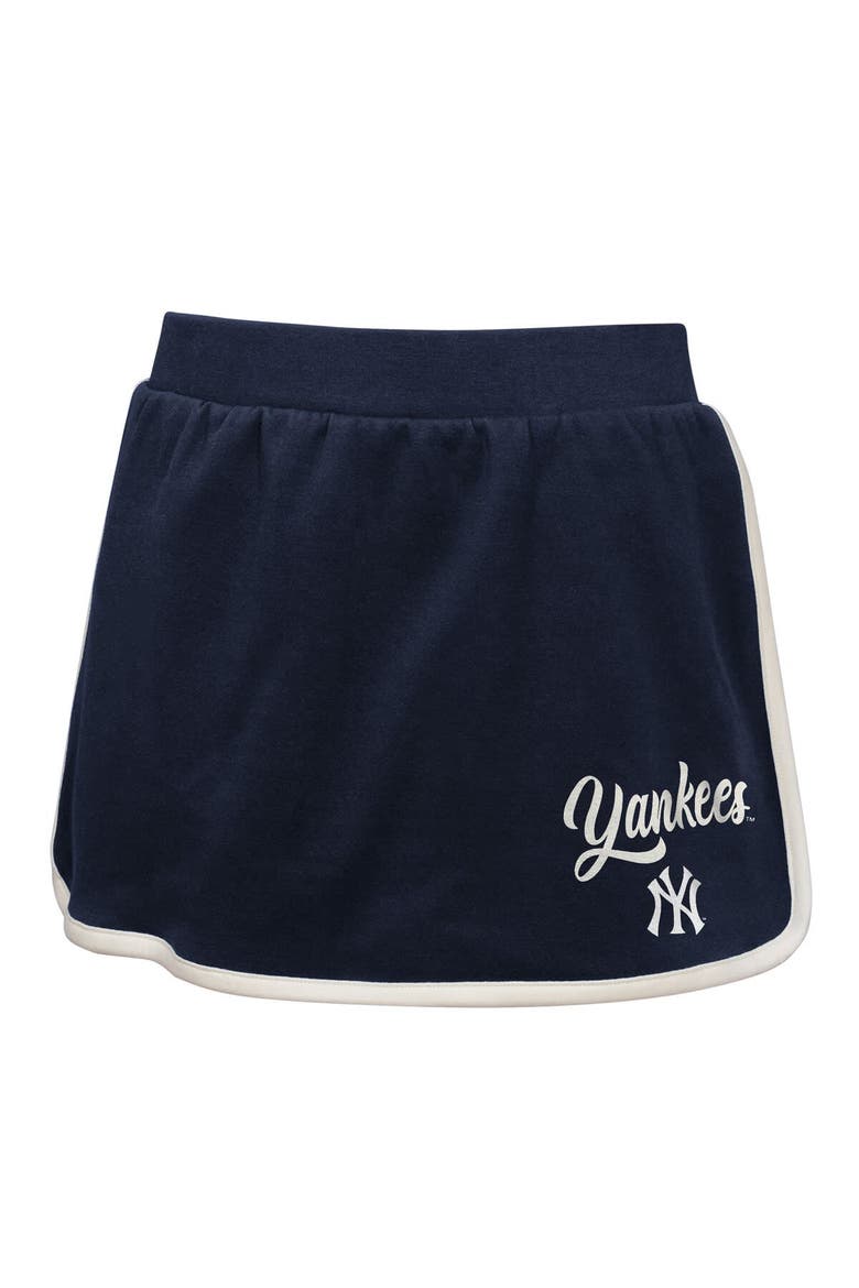 Girls Youth Navy New York Yankees Base Trainer Johnny Polo and Skort Set, Alternate, color, Navy