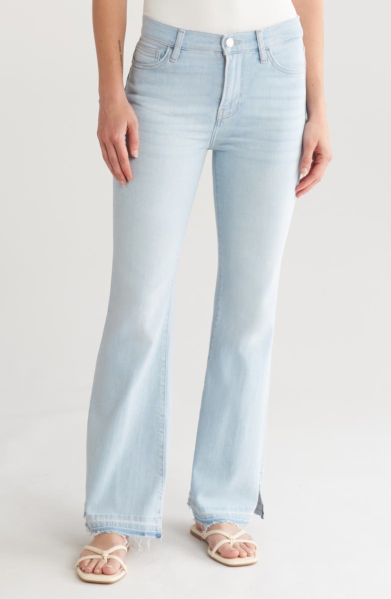 FRAME Le Easy Released Fray Hem Flare Jeans, Main, color, 