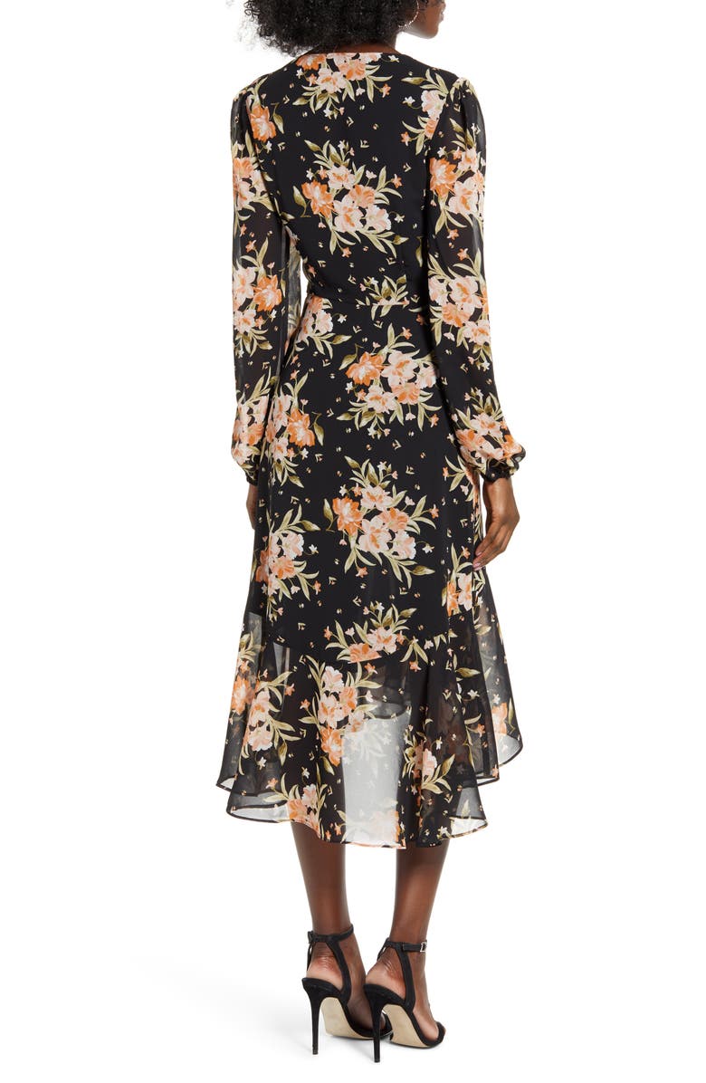 Leith Button Front Midi Dress, Alternate, color, 